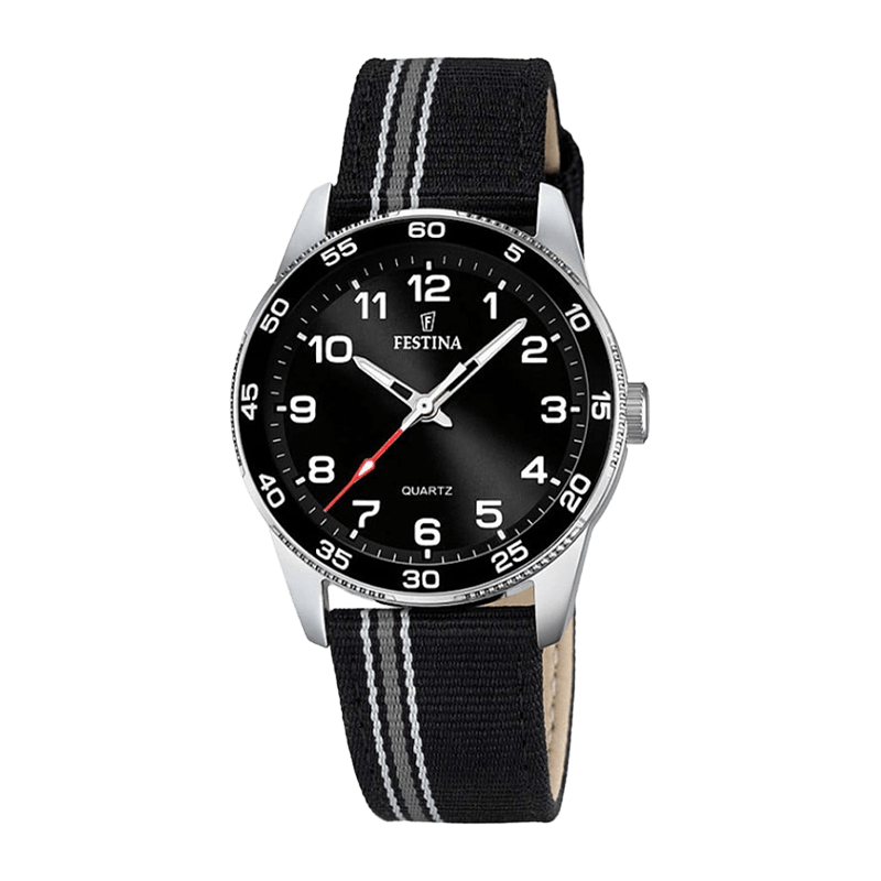 Montre Enfant Festina Junior Boîtier Acier, Cadran Noir – F16906/4