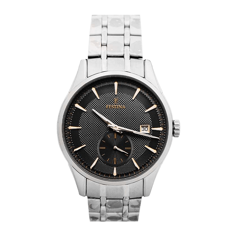 Montre Homme Festina Retro Acier 41mm, Cadran Gris – F20276-3