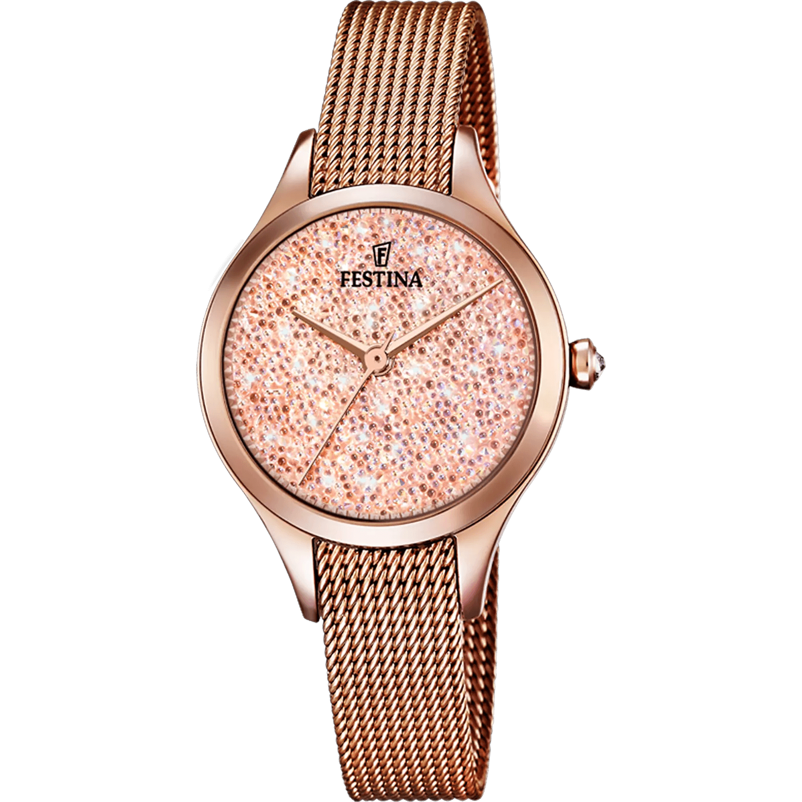 Montre Festina F20338/2, collection Mademoiselle (dames), finition or rose