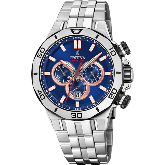 Montre homme Festina Chrono Sport en acier inoxydable - F20448/1