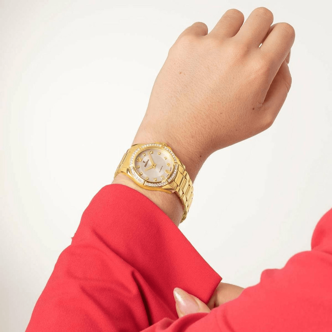 Montre Femme Festina 02-017MADEMOISELLE F20596-1 - Bracelet Acier Doré