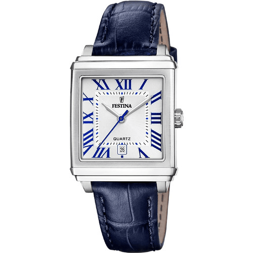 Montre Femme Festina - F20682-2: Sophistication and elegance with a striking blue leather bracelet.