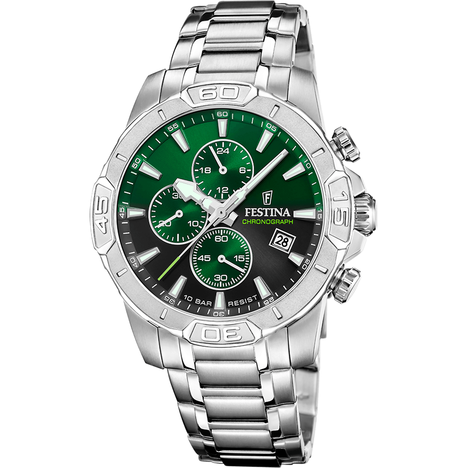 Montre Festina homme, bracelet en acier inoxydable - F20704/5