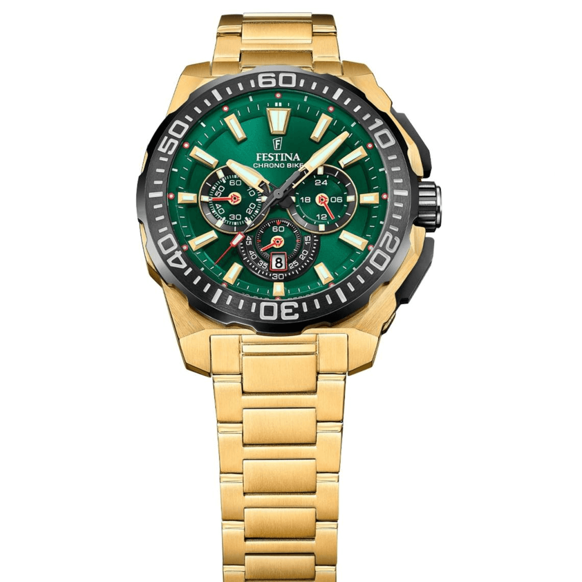 Montre Homme Festina Chrono Bike - F20727-2 Bracelet Acier Doré