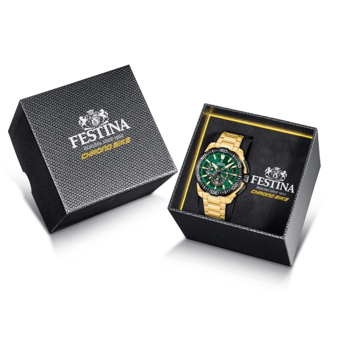 Montre Homme Festina Chrono Bike - F20727-2 Bracelet Acier Doré