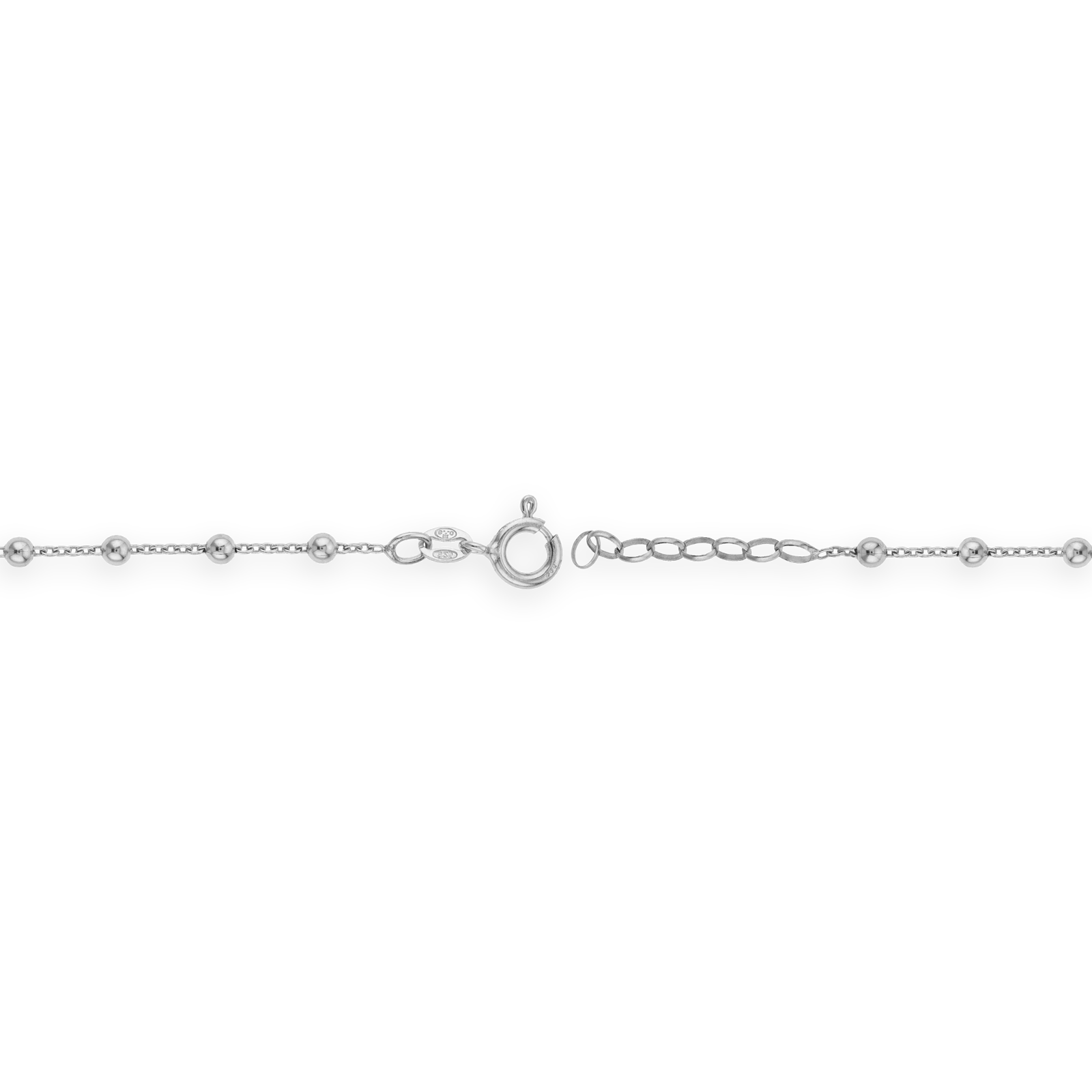Chaîne Cheville Argent925 Grain D'argent