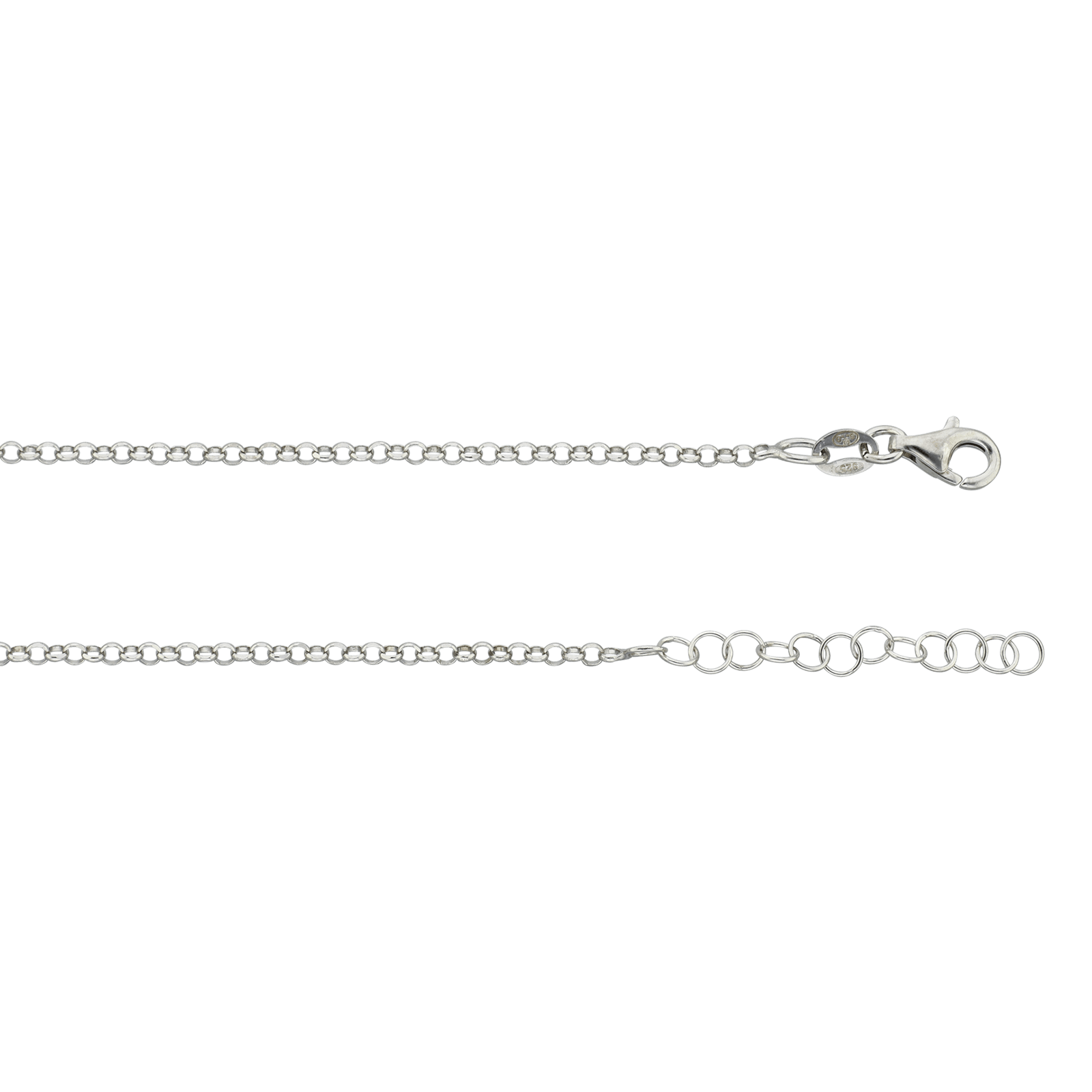 collier argent trois par cercles entrelacés 45 mm