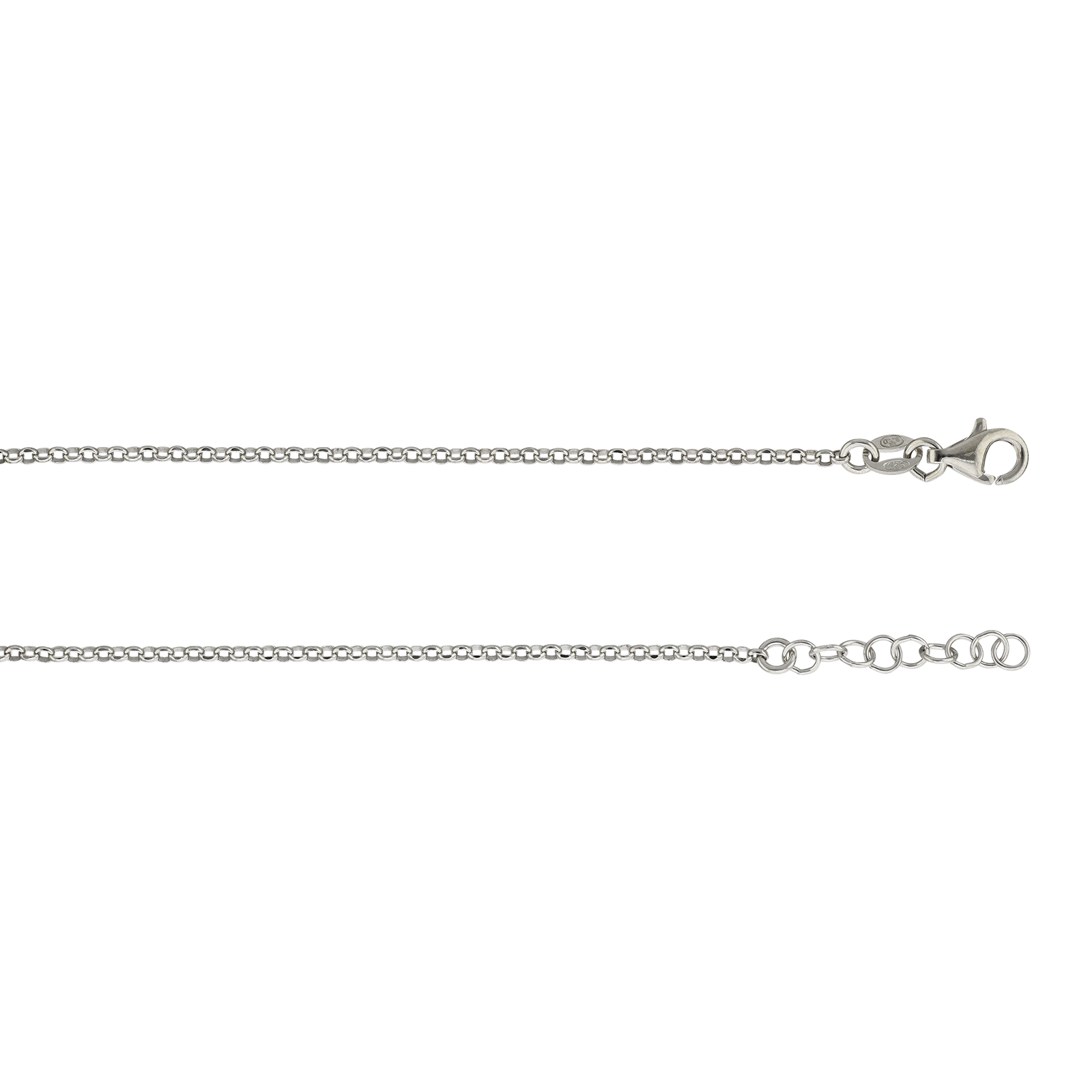 Bracelet Argent Centre clef plus cadenas coeur 18 plus 2 centimètres