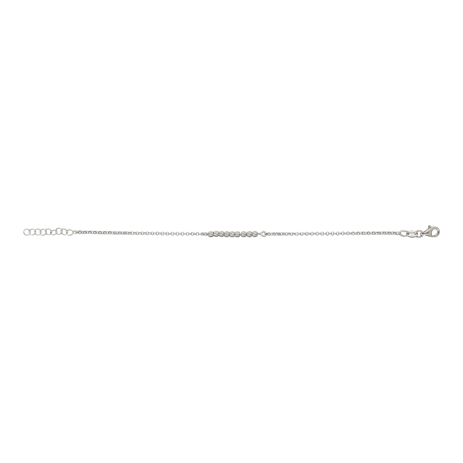 bracelet Argent Centre blé 18 centimètres plus 2 centimètres