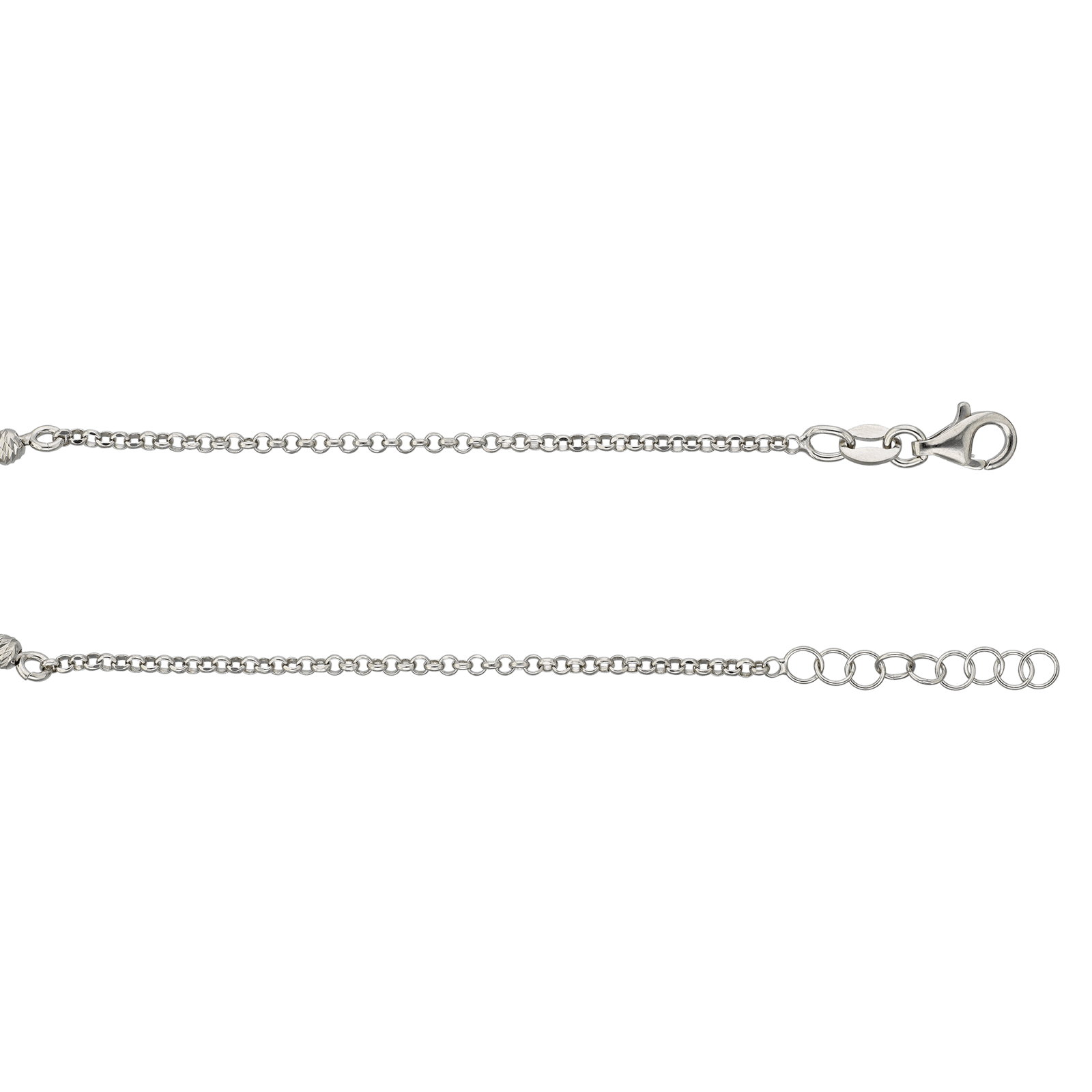 bracelet Argent Centre blé 18 centimètres plus 2 centimètres