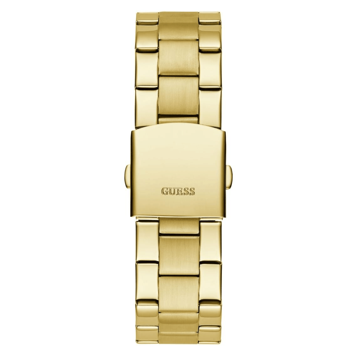 Montre Homme Guess Badge - Bracelet Acier Doré.