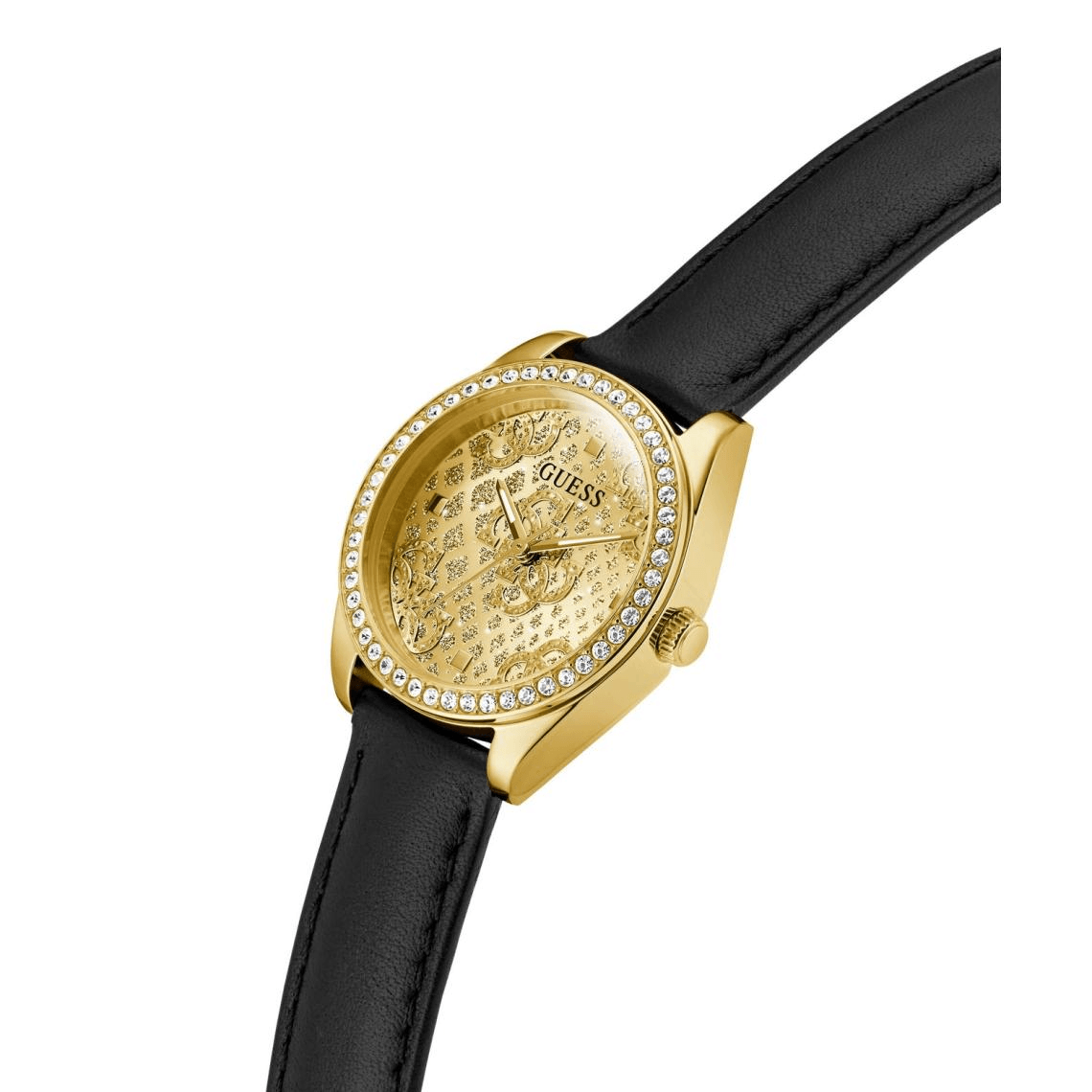 Montre Guess Boa en Cuir Noir