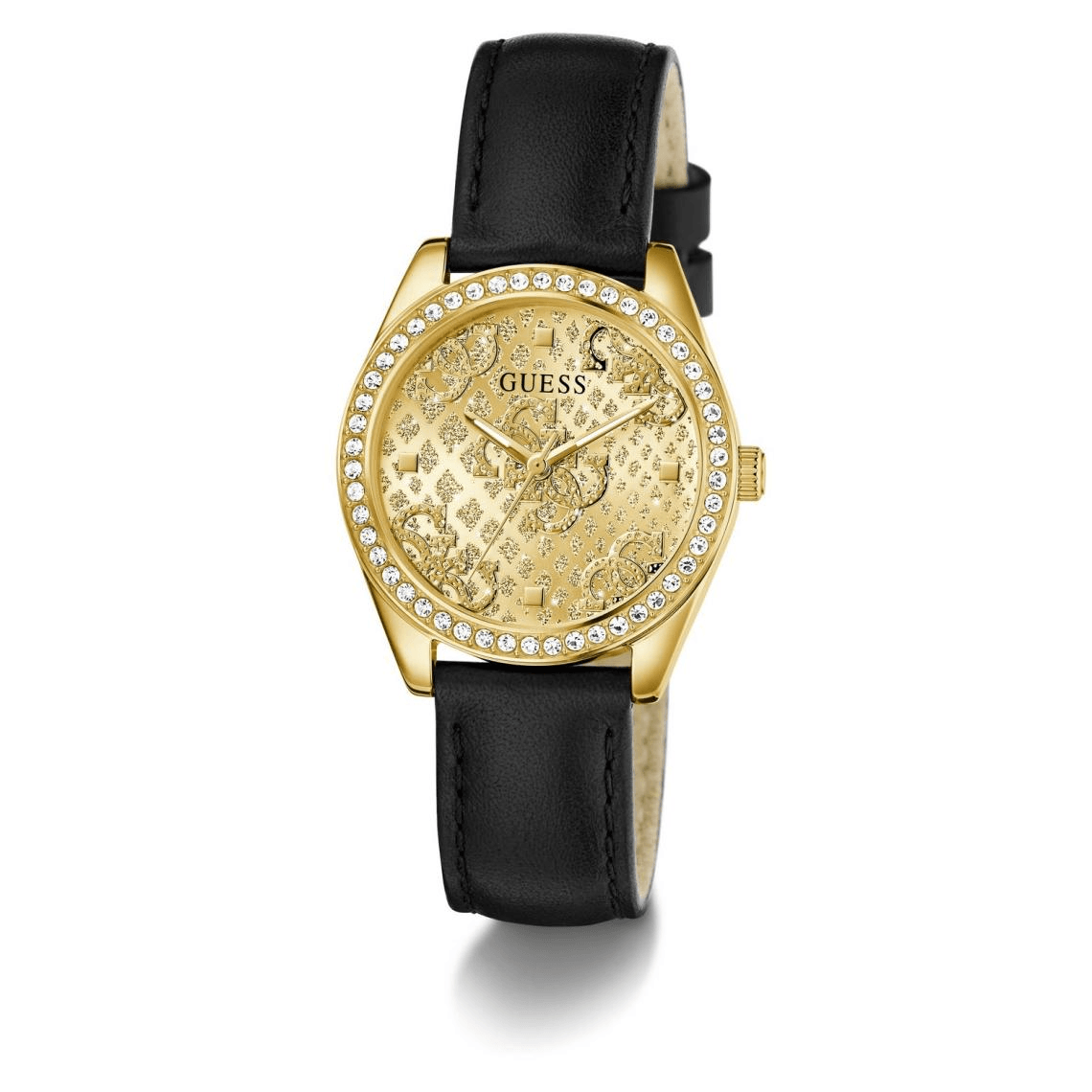 Montre Guess Boa en Cuir Noir