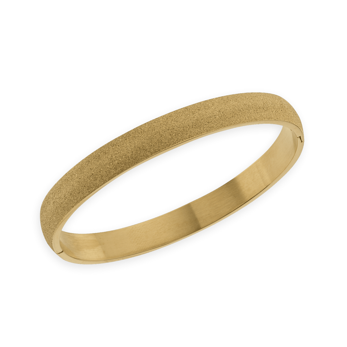 Jonc Acier Jaune Poudré 60mm Tube 8mm Avec Fermoir
