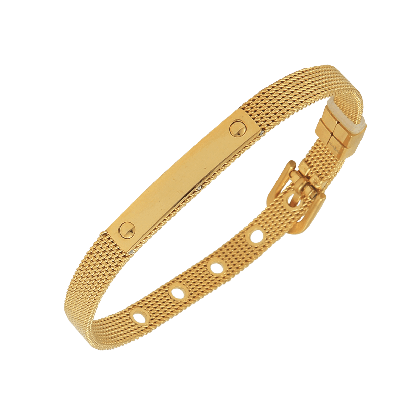 Bracelet Callas Acier doré ceinture 21cm