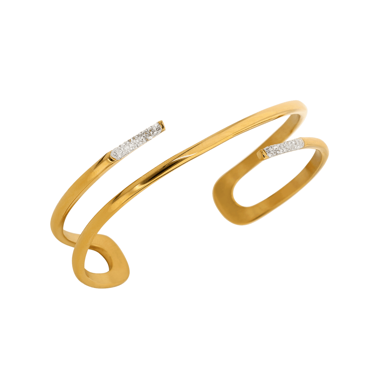Jonc Acier Jaune Cristal 68mm Tubes 15mm