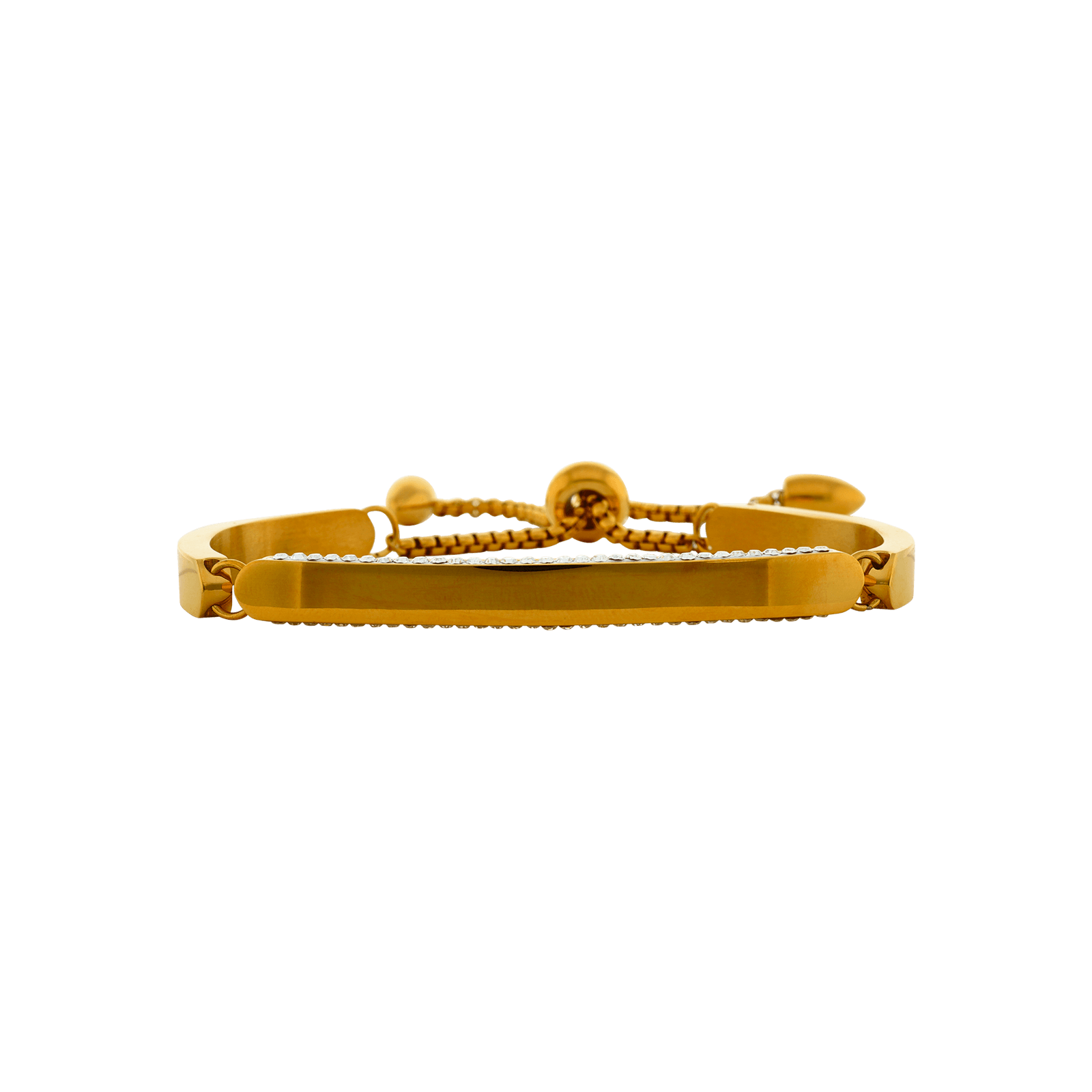 Bracelet Callas ajustable Acier doré et Plaqué 24cm