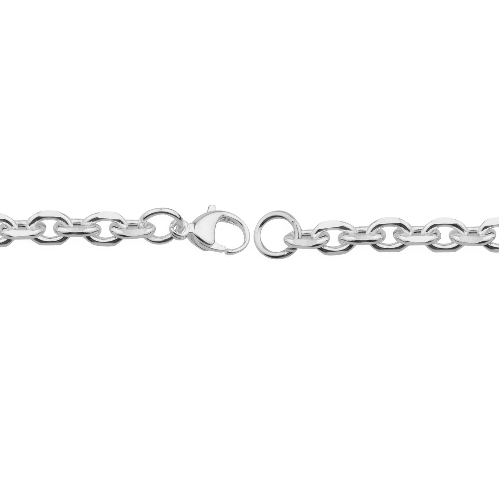 Bracelet Callas jaseron 7 millimètres Acier 21 centimètres
