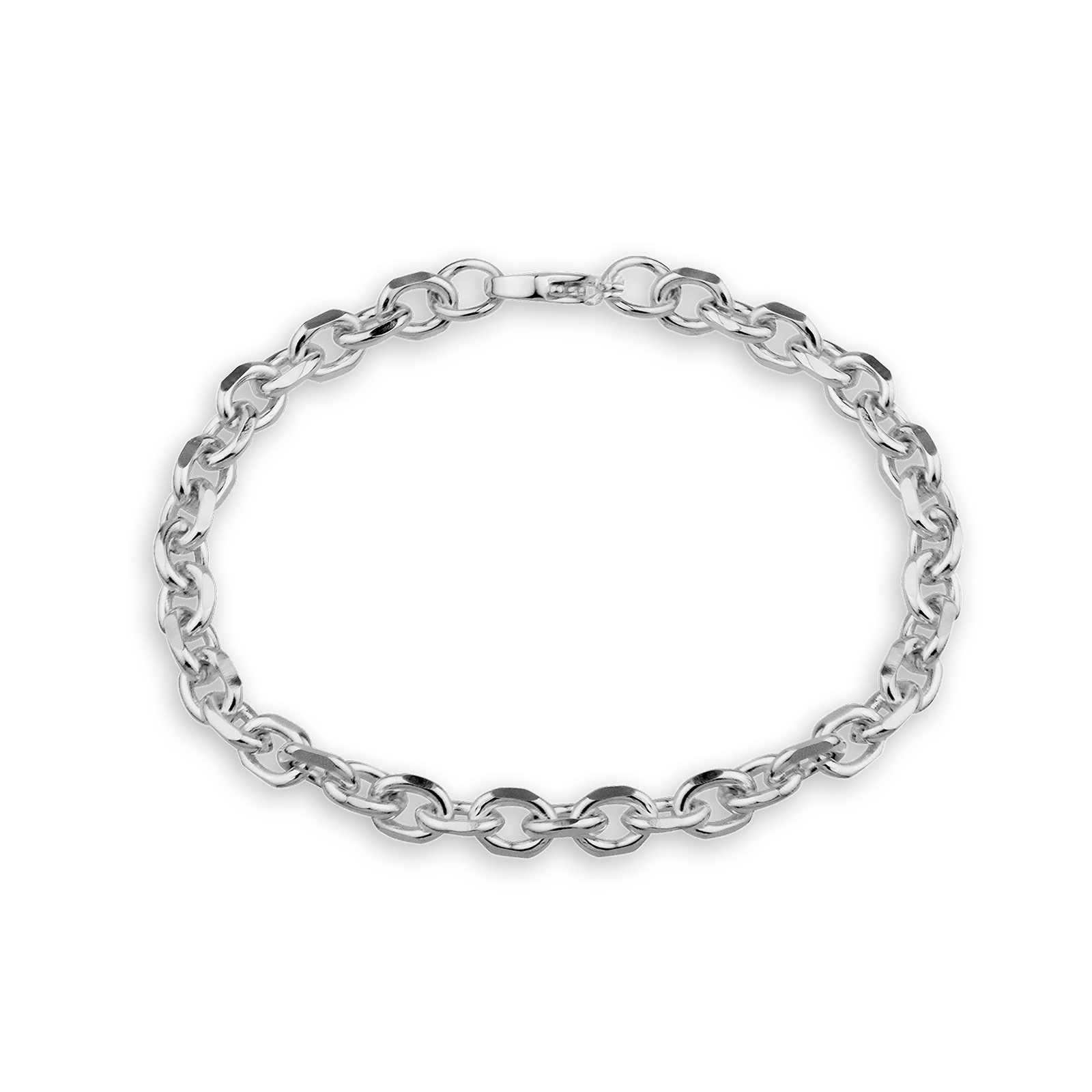 Bracelet Acier Maille Jaseron