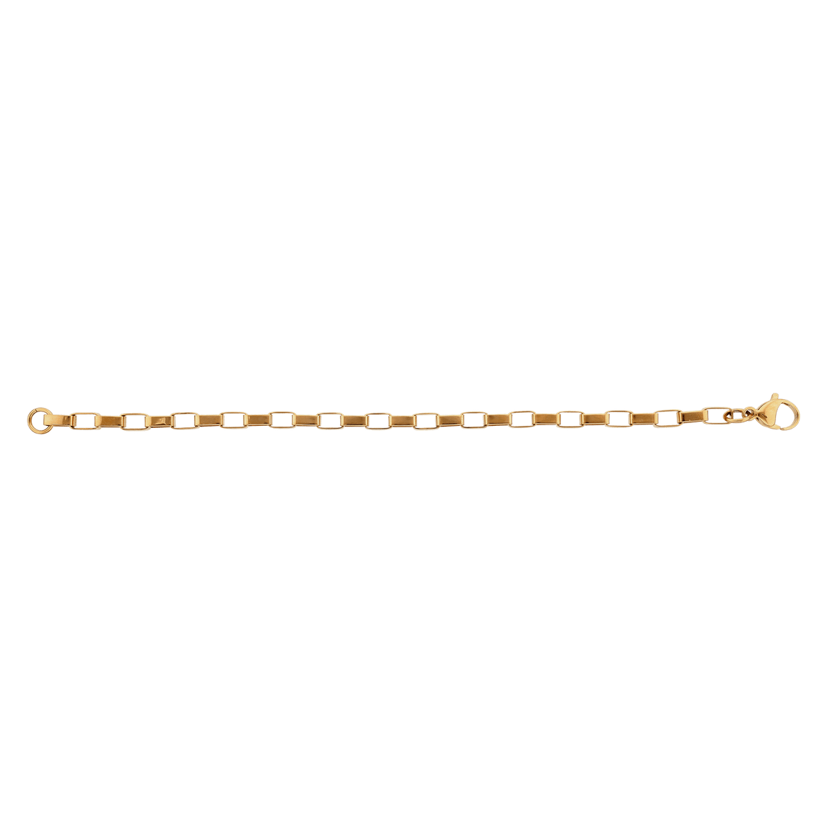 Bracelet Acier Jaune Maille 3*5mm 21cm
