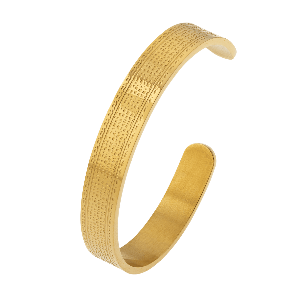 Jonc Acier Jaune Fantaisie 60mm Tube 9.5mm