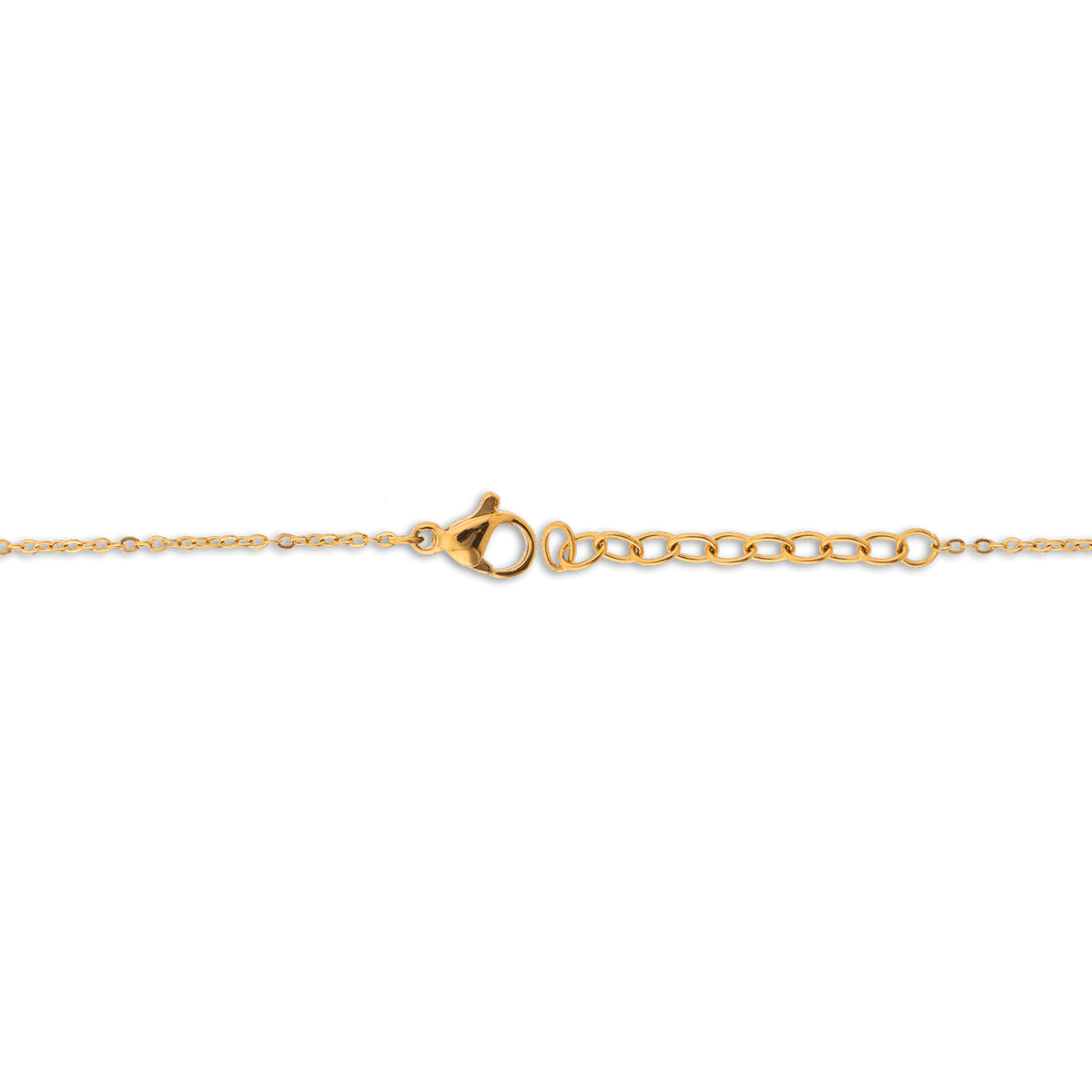 Bracelet Acier Jaune 17 à 20cm Pastilles Martelés 8mm