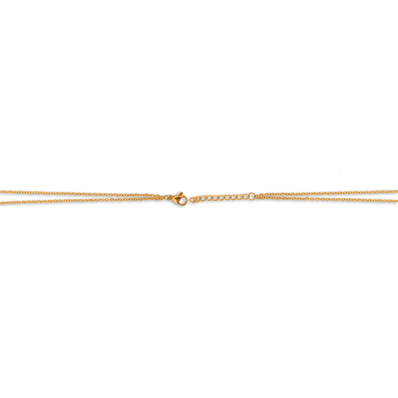 Bracelet Acier Jaune Double Rangs