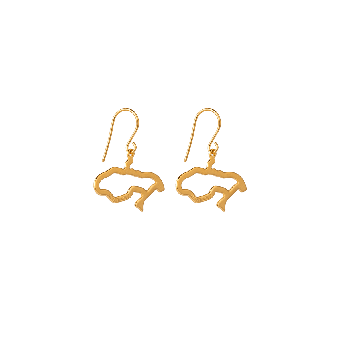 Boucles D'oreilles Acier Jaune Cristal Pendant 43.5mm