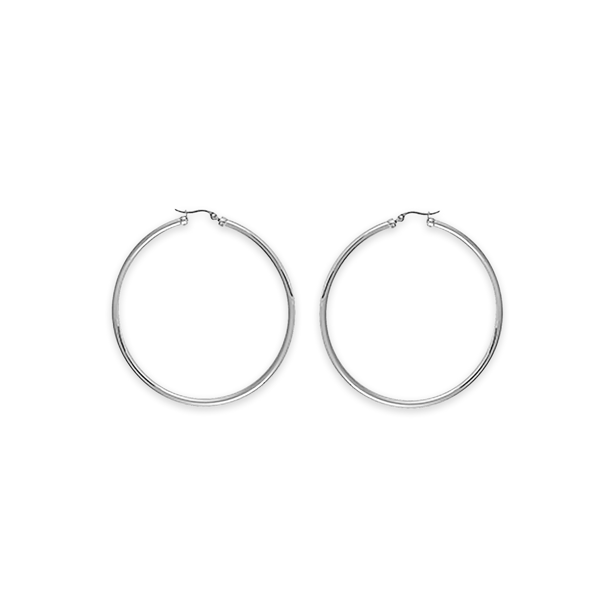 Créoles Acier 60mm Tube 3mm