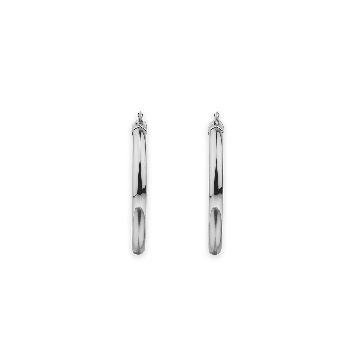 Créoles Acier 40mm Tube 5mm