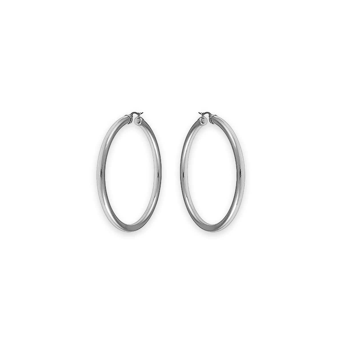 Créoles Acier 60mm Tube 5mm
