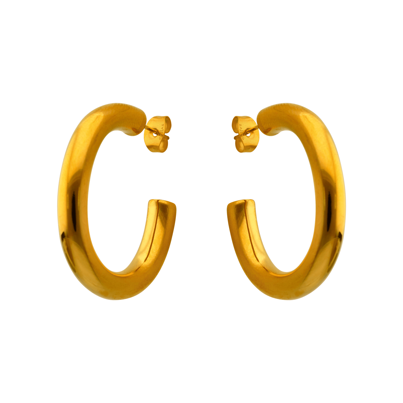Créoles Callas Acier 29 mm x 33 mm Acier doré