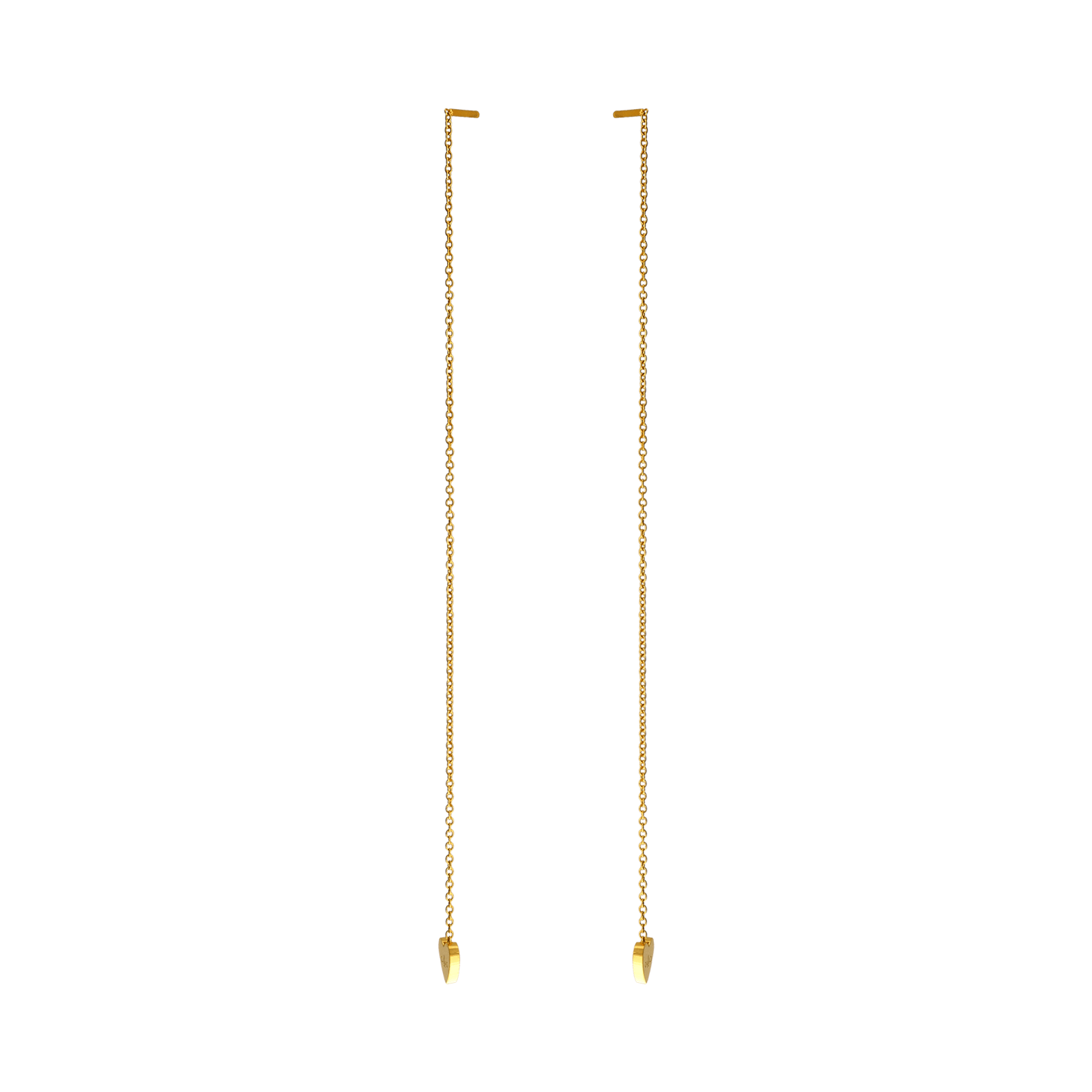 boucles d'oreilles callas acier doré guyanaise pendentif coeur