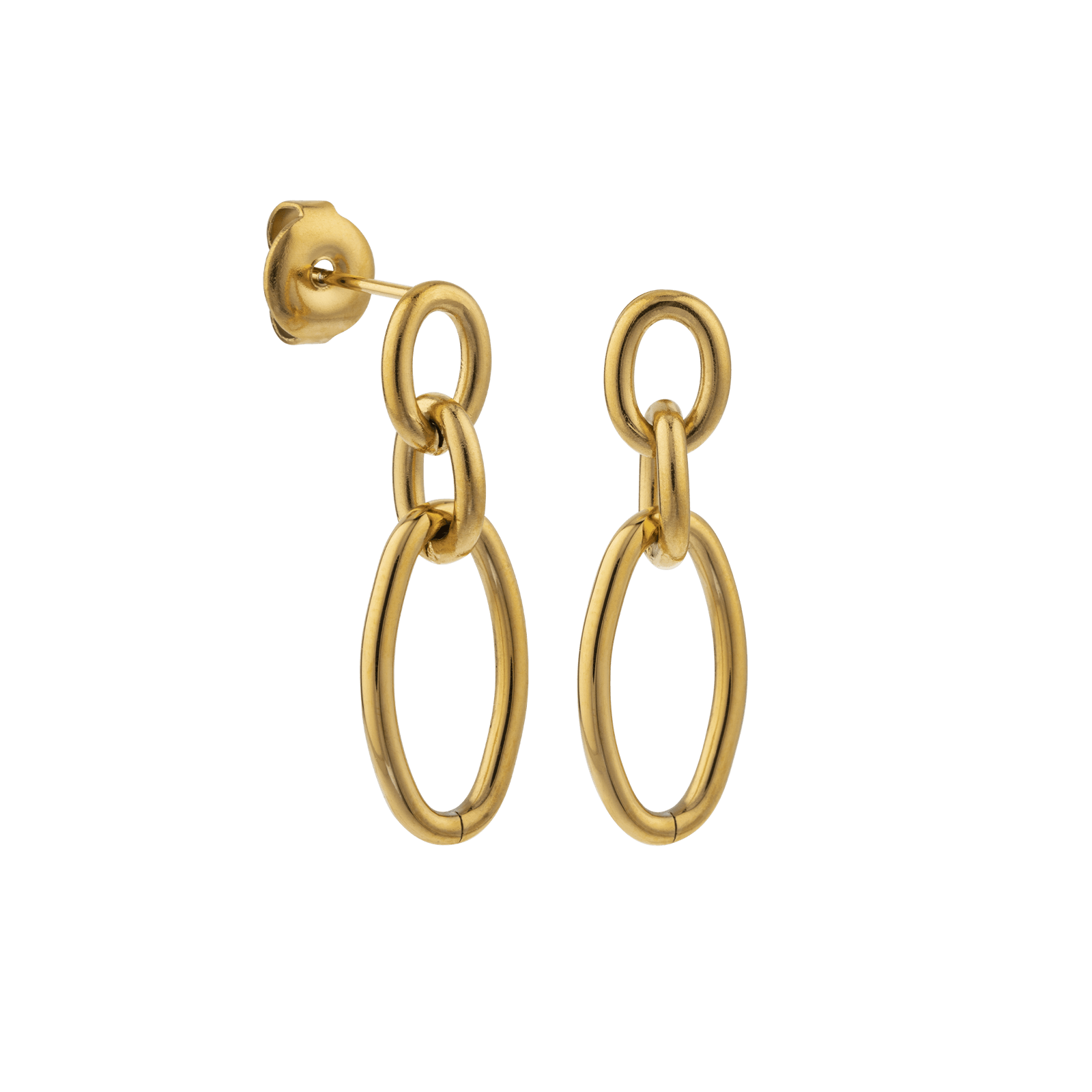 Boucles d'oreilles CALLAS Acier PEND MAILLON OVALE