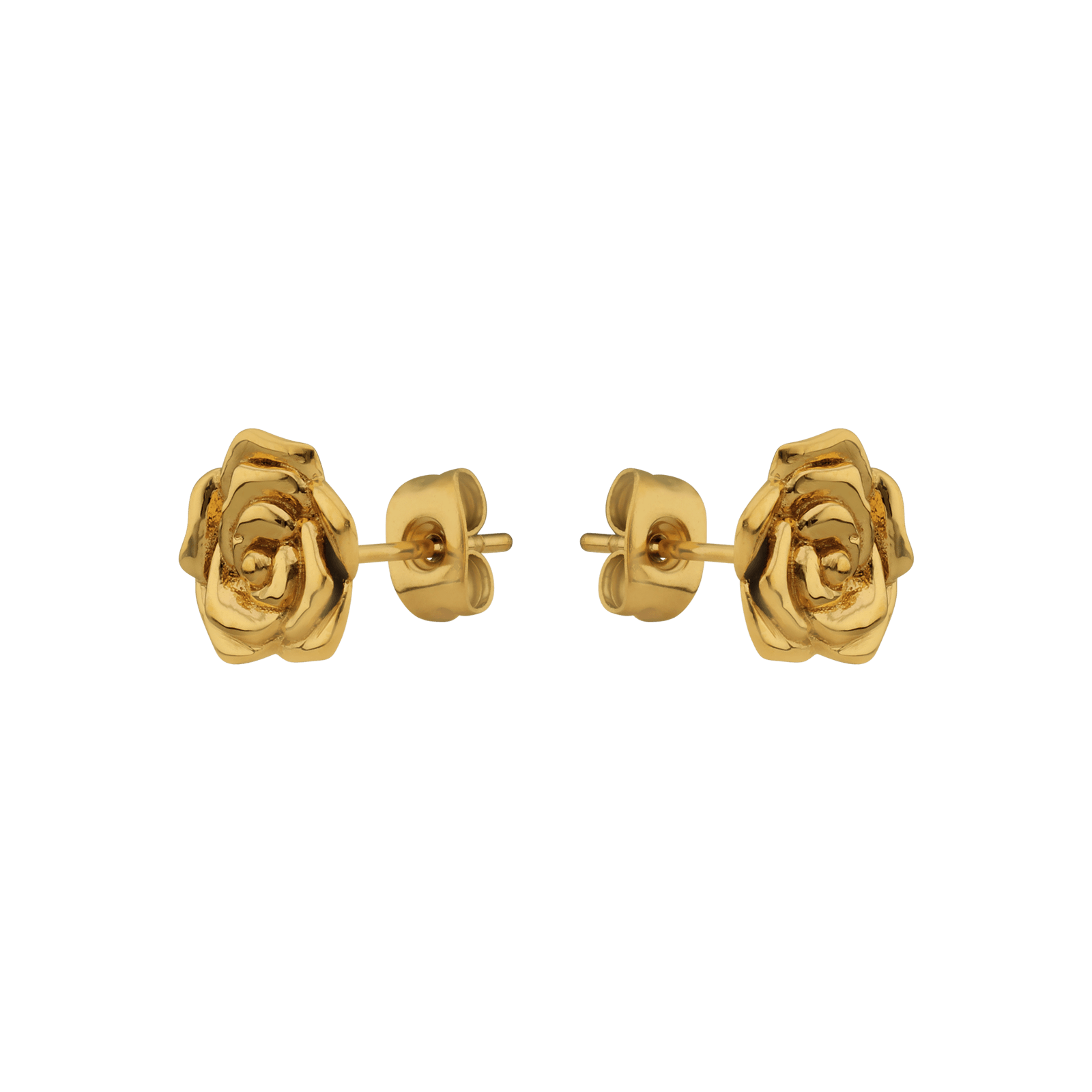boucles d'oreilles callas acier doré rose
