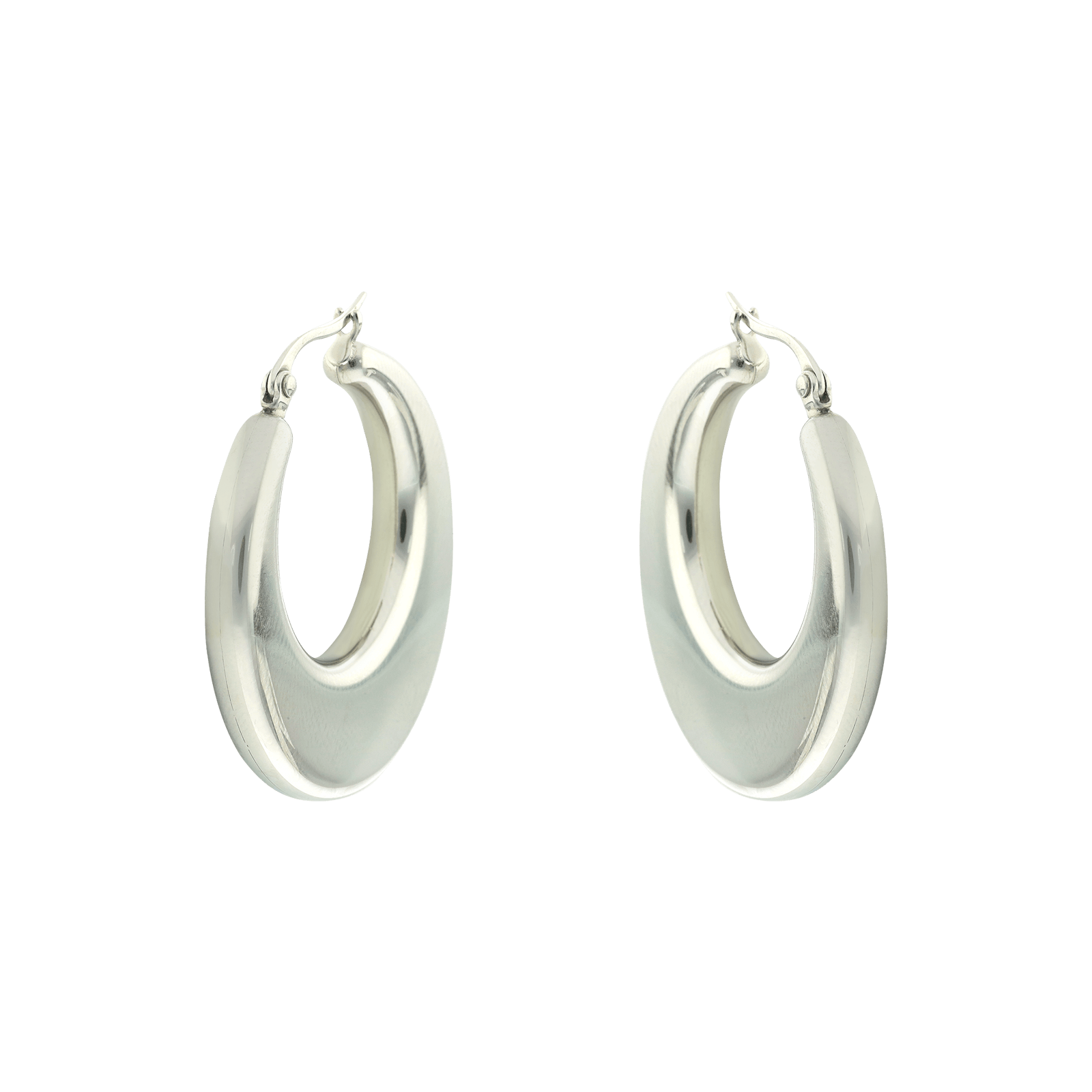 boucles d'oreilles acier femme créoles callas chute