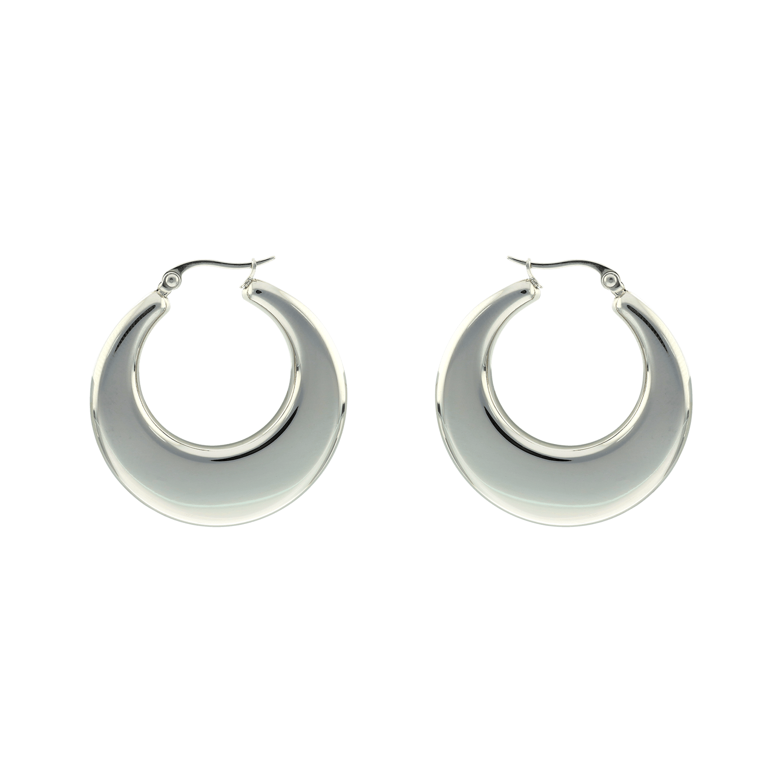 boucles d'oreilles acier femme créoles callas chute