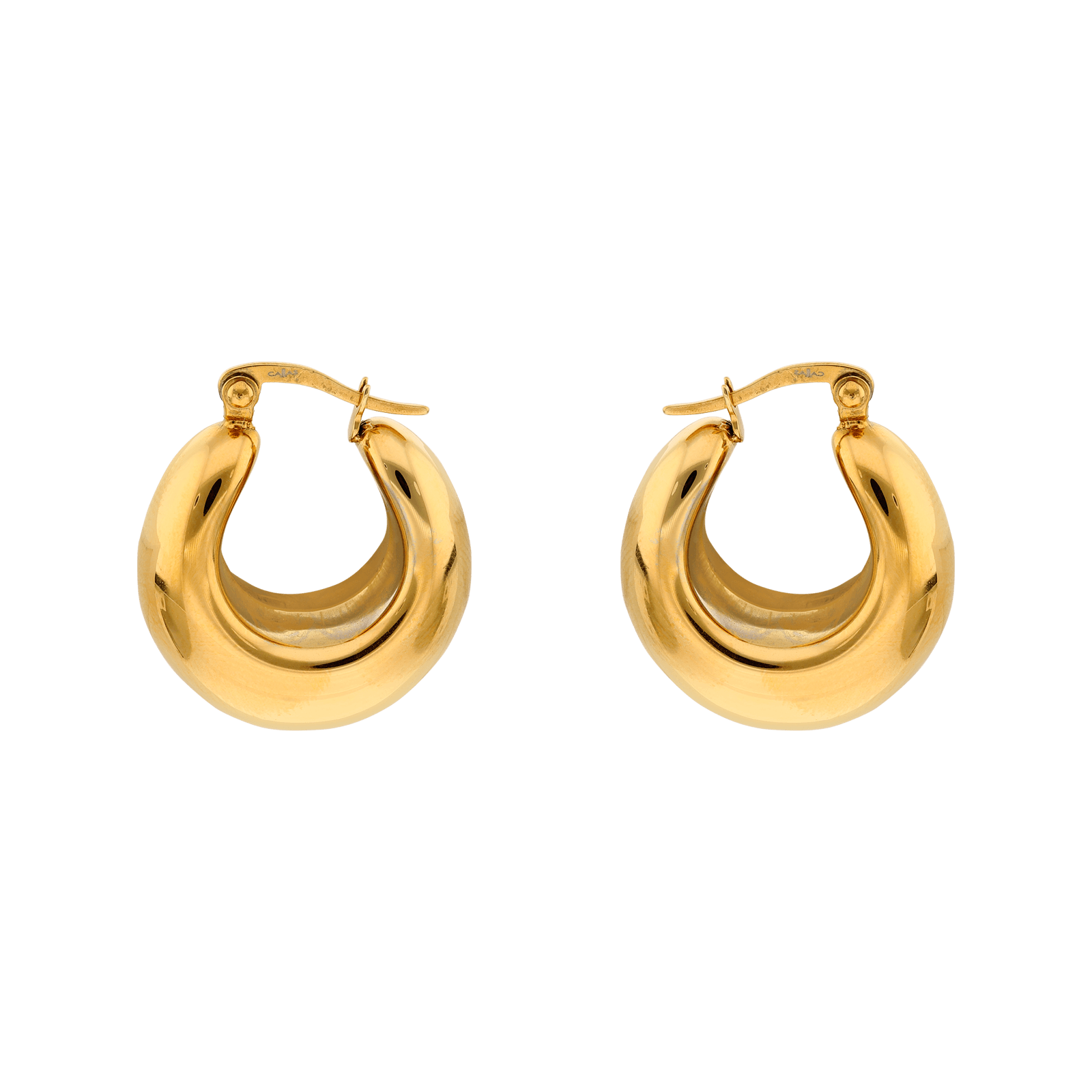 Créoles Acier Callas bombées 22mm