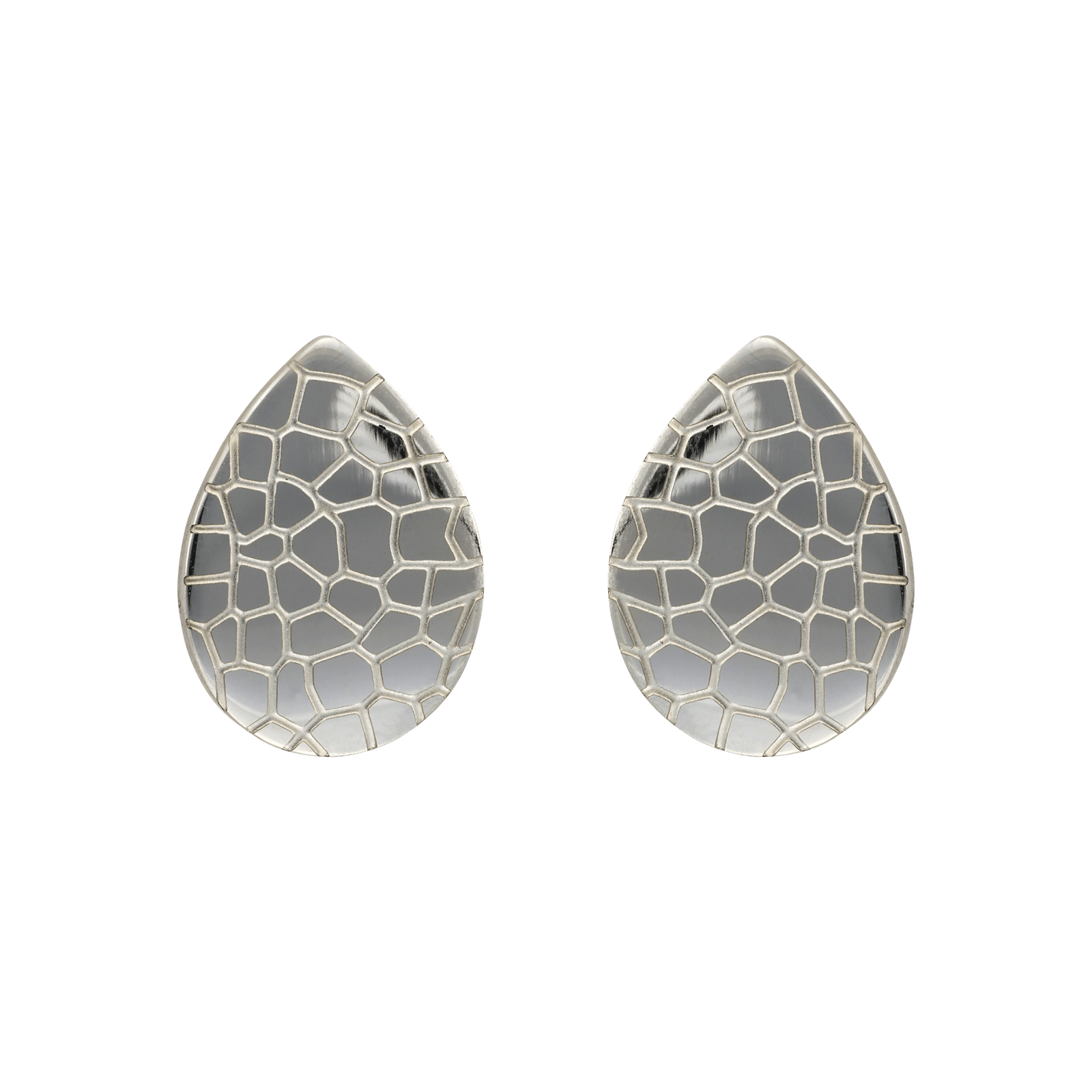 Boucles d'Oreilles Callas Acier motif écaille