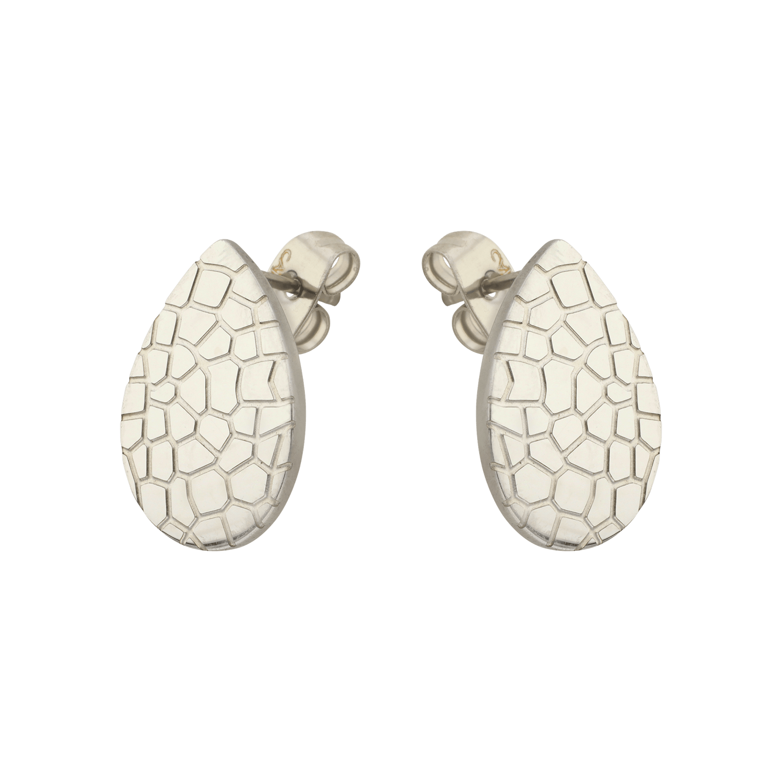 Boucles d'Oreilles Callas Acier motif écaille