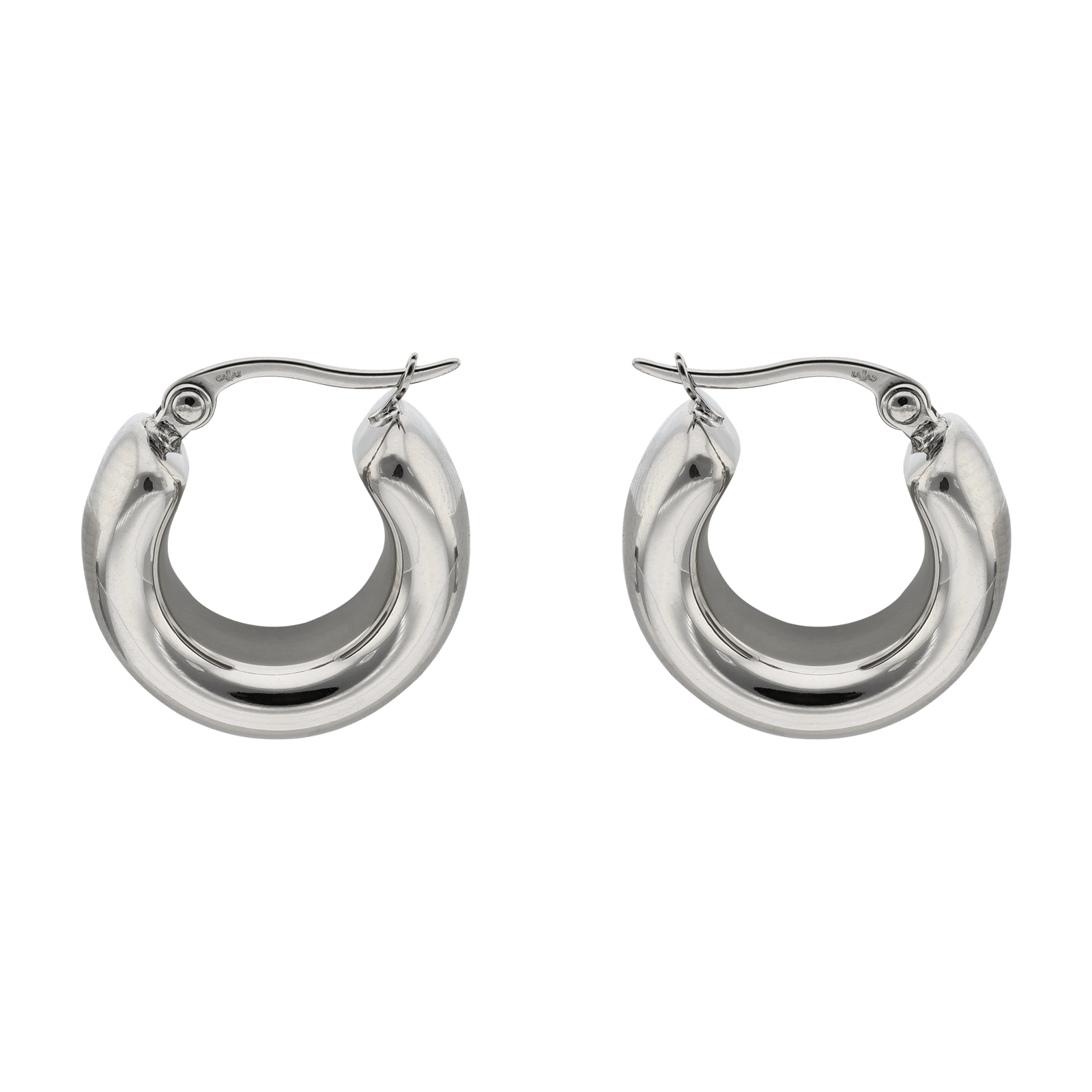 Créoles Callas Acier large diamètre 20 millimètres