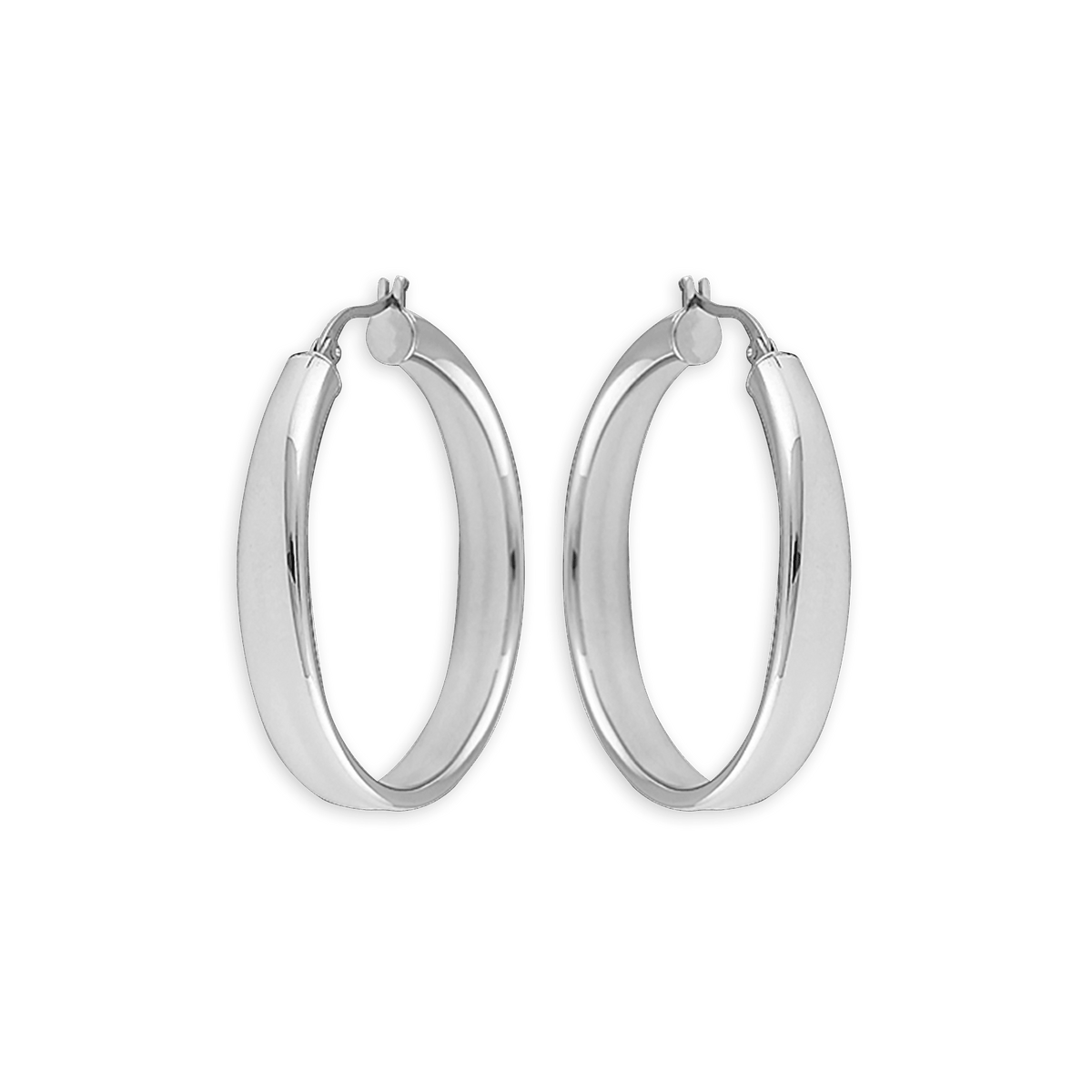 Créoles Acier 40mm Tube 7mm