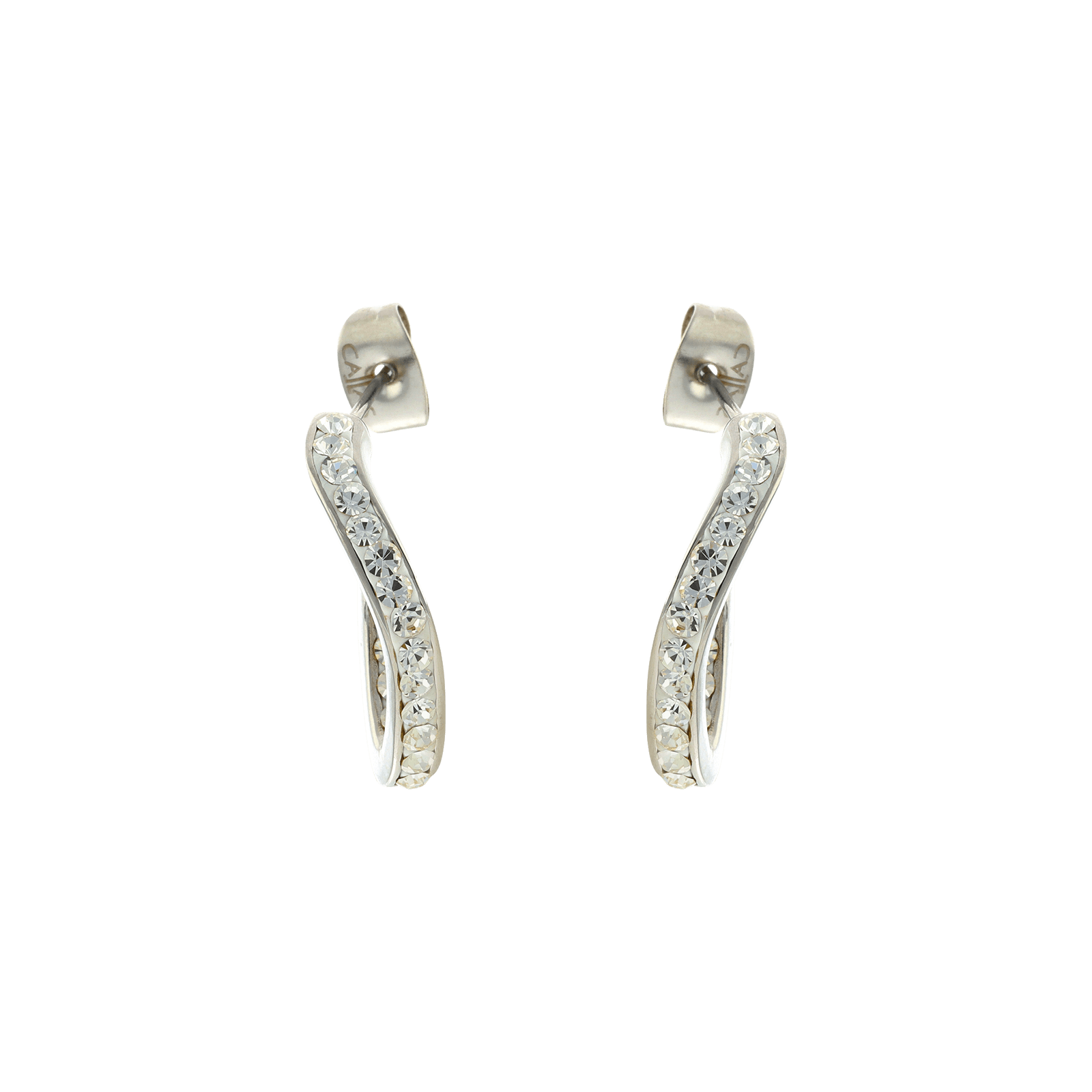 Créoles Callas carré et Cristal