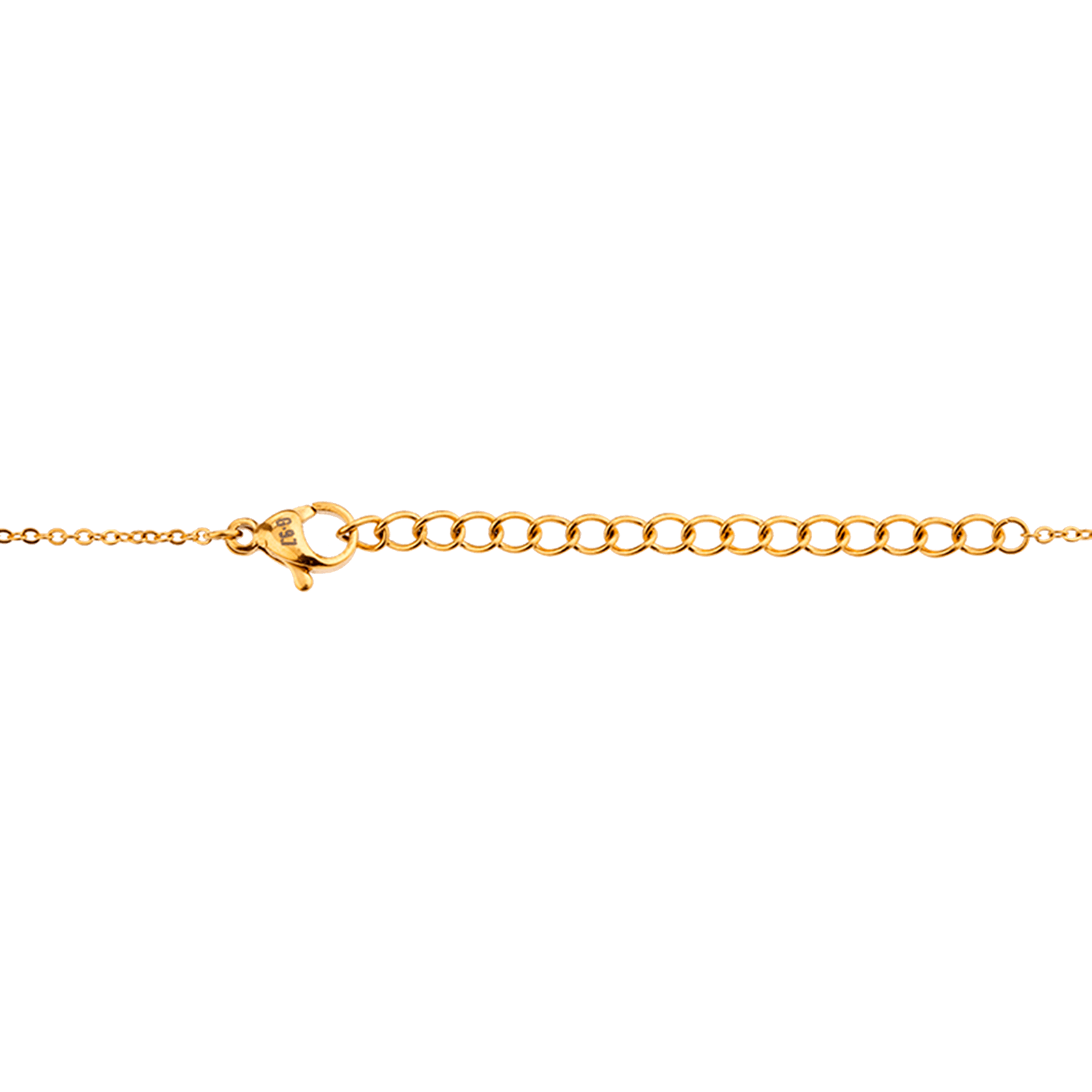 Collier Acier Bicolore Carte Guadeloupe Pailleté Argenté 27.5*20mm 40 à 45cm