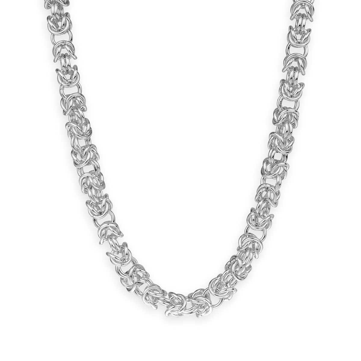 Collier Acier Maille Royale 9mm 50cm