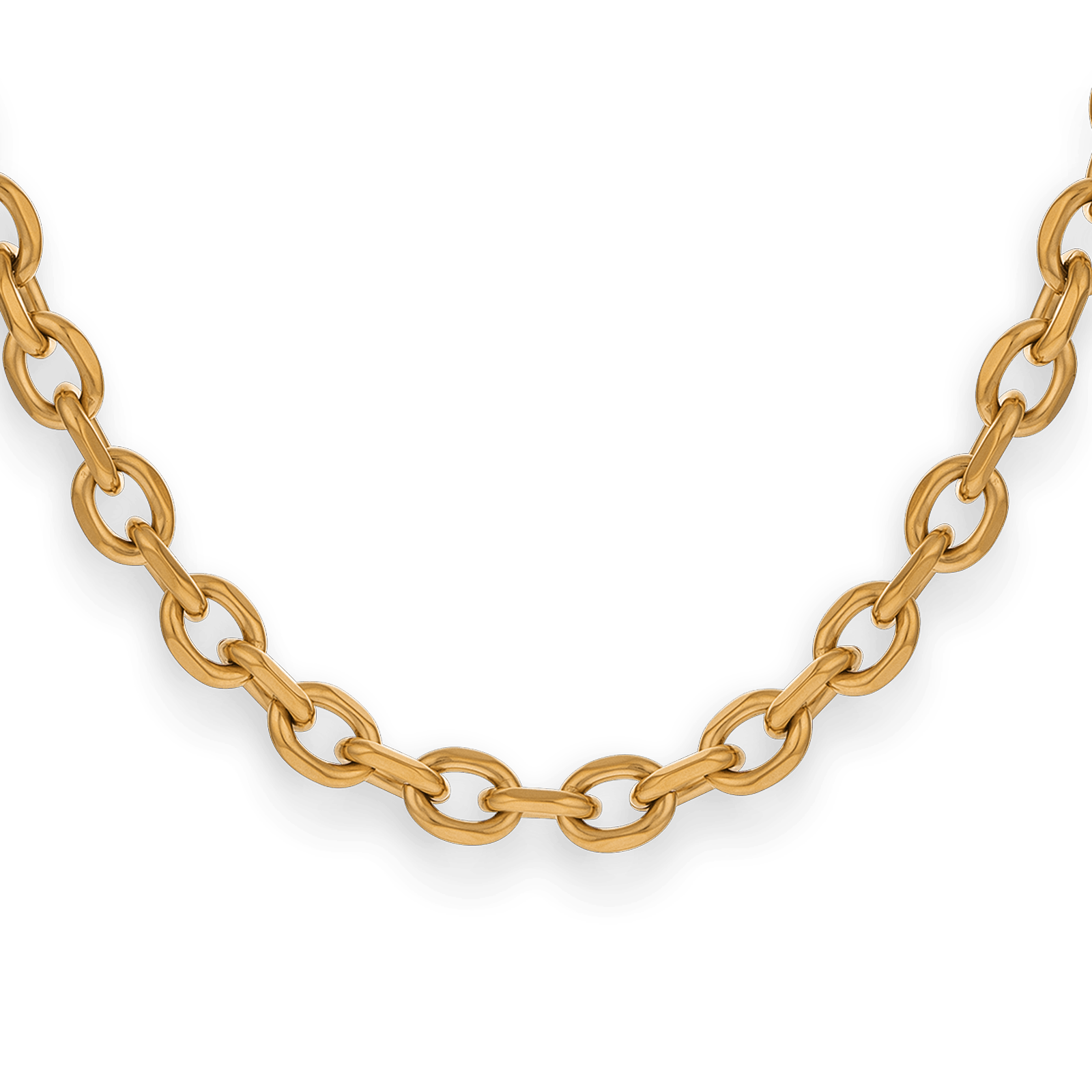 Collier acier maille forçat antillais diamantée