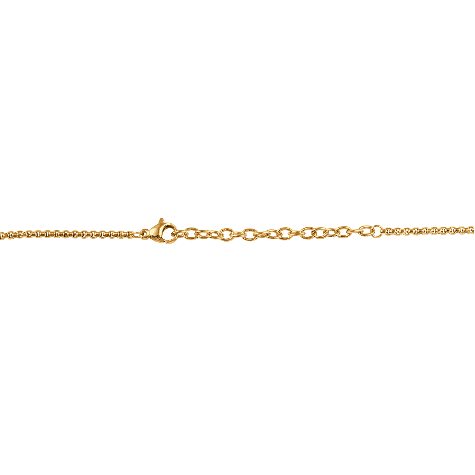 Collier Drapeau Guyane 21*37mm Multicolore 50 A 55cm Acier Jaune