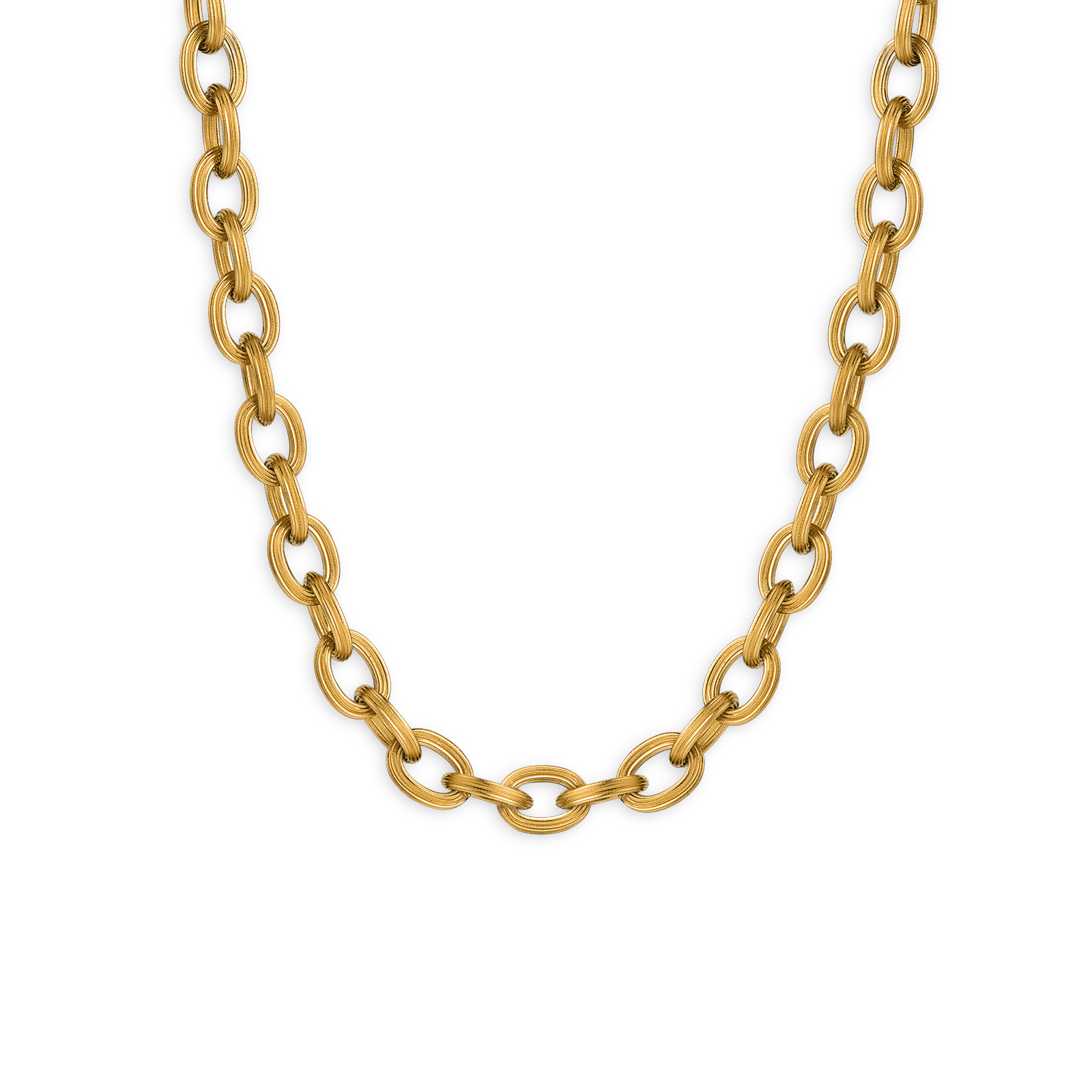 Collier acier maille forçat antillais