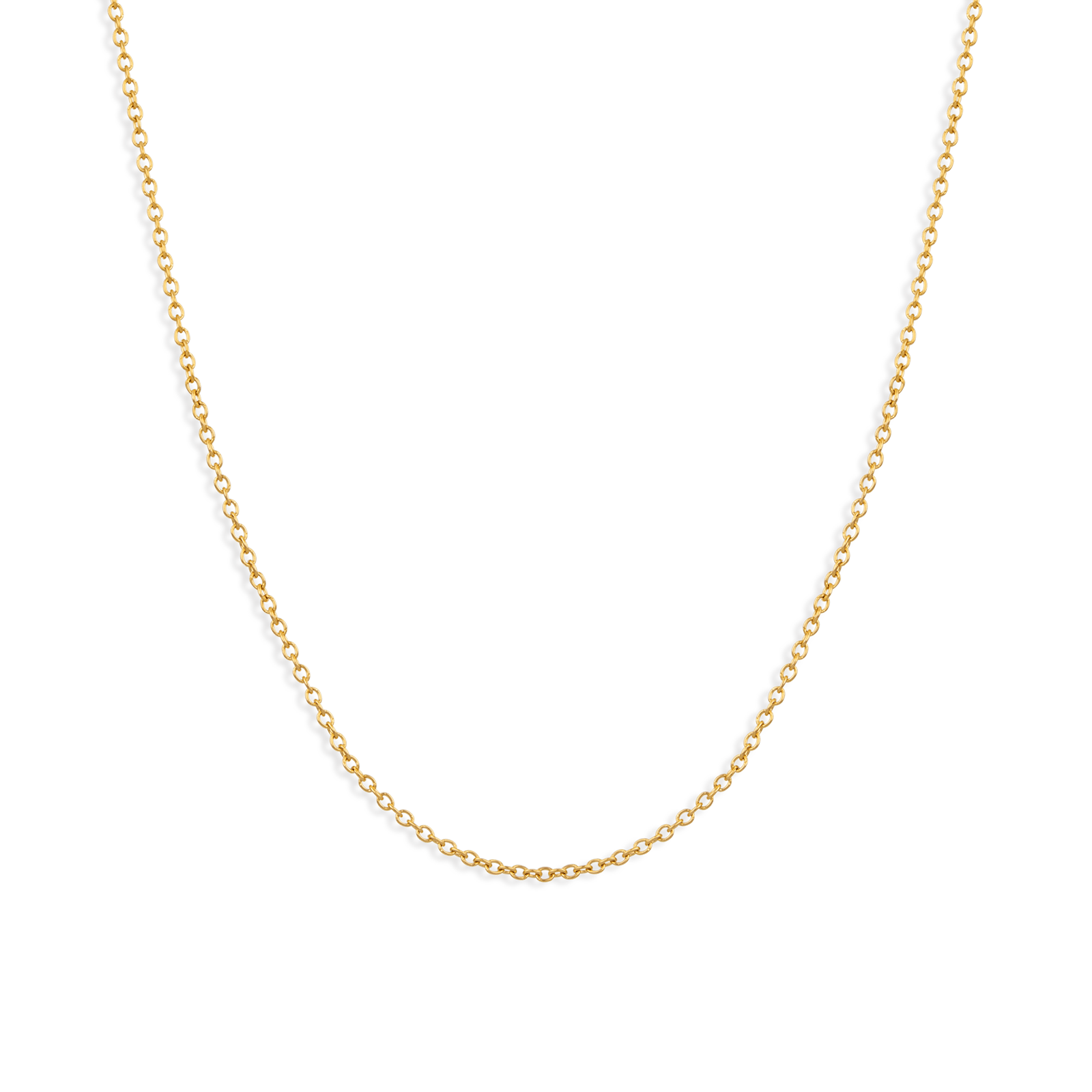 Collier Callas Acier doré Forçat 1.5mm 50 centimètres