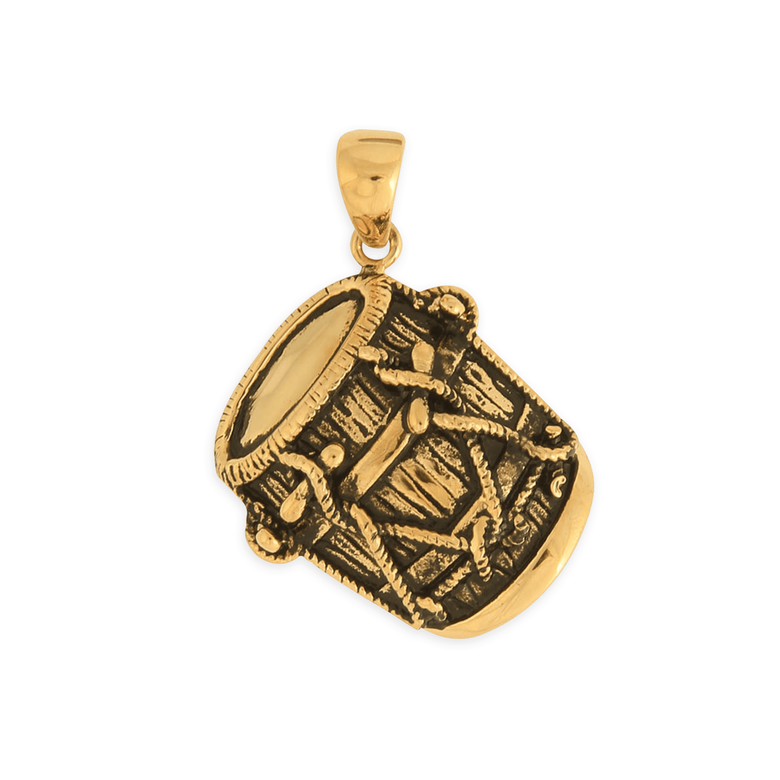 Pendentif Acier Jaune Gwoka